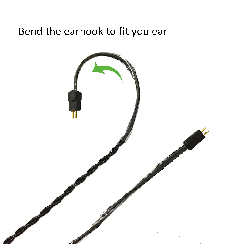 Cavo In-Ear Monitor 2 pin nero - immagine 2